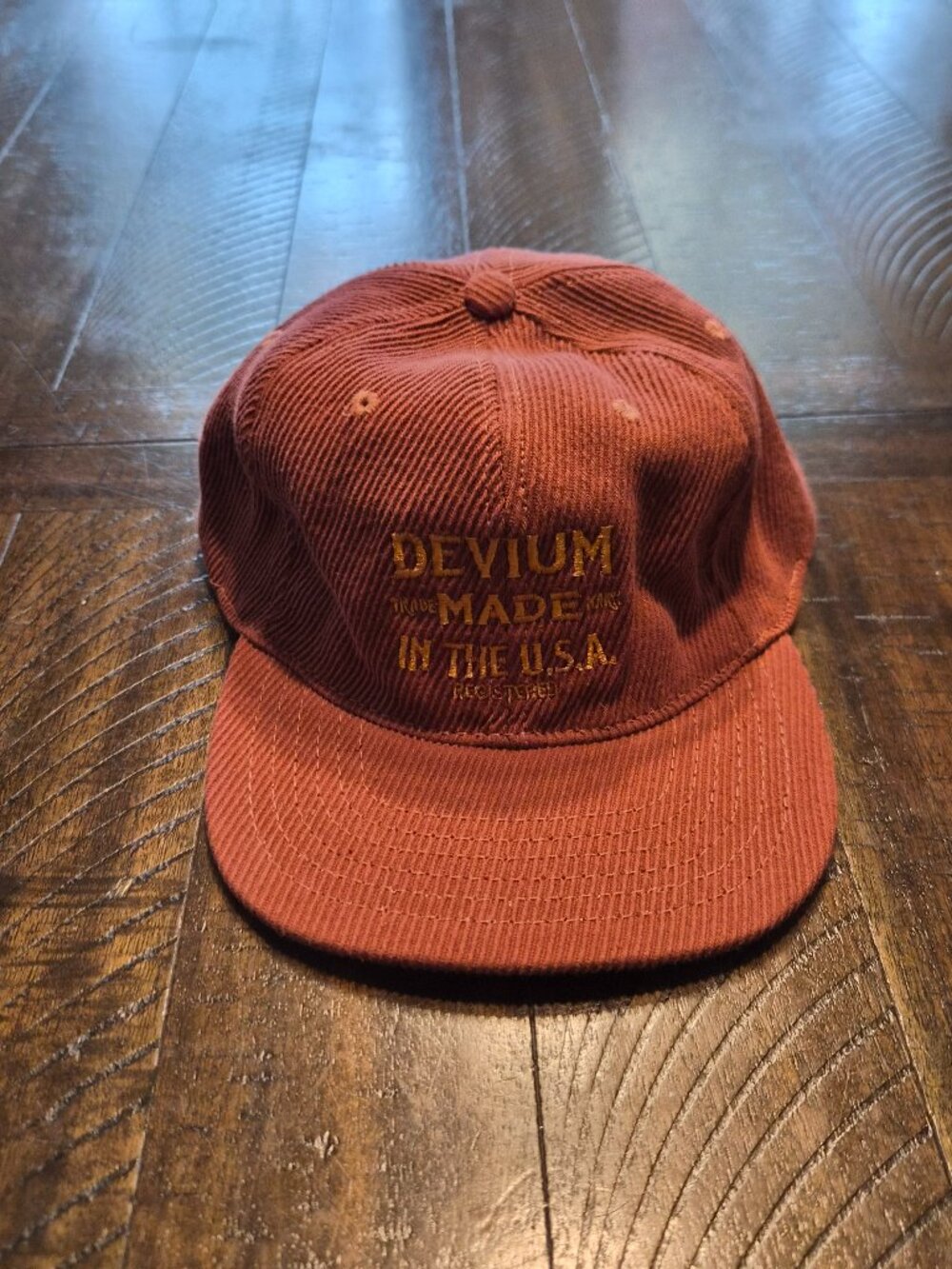 Devium USA Wolfgang Corduroy Brown Unstructured Baseball Cap Hat